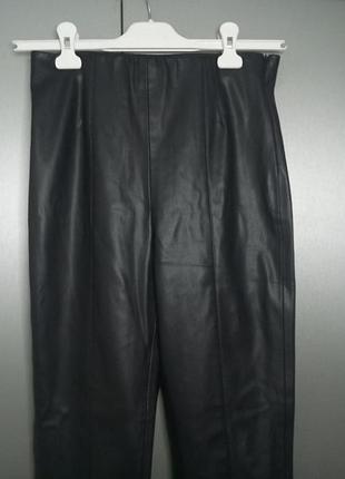Брюки кожаные утепленные