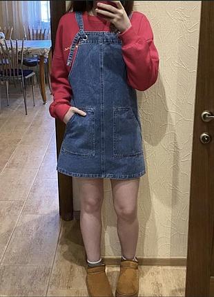 Джинсовий сарафан stradivarius xs новий