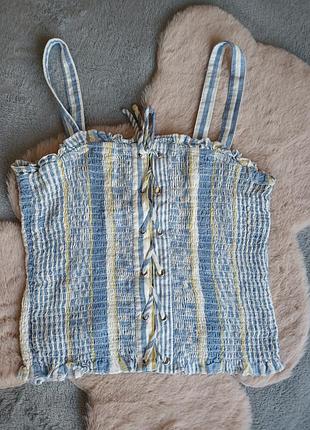 Топ на бретельках з зав'язками, розмір м-l