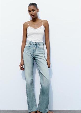 Джинси zara wide leg 34