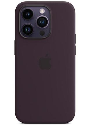 Чехол silicone case full protective (aa) для apple iphone 15 (6.1") фиолетовый / elderberry