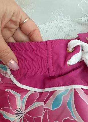 Garments itaty шорты яркие малиновые с цветочным принтом с широким поясом8 фото