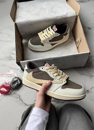 Кросівки jordan 1 low og sp travis scott reverse mocha  арт 2022