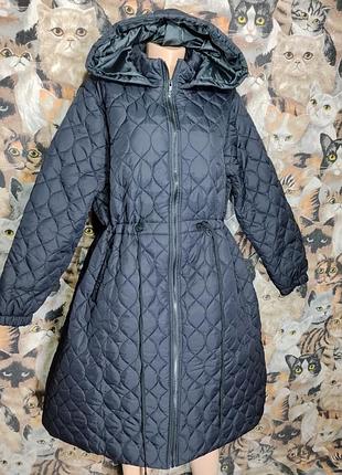 Стёганое пальто большого размера