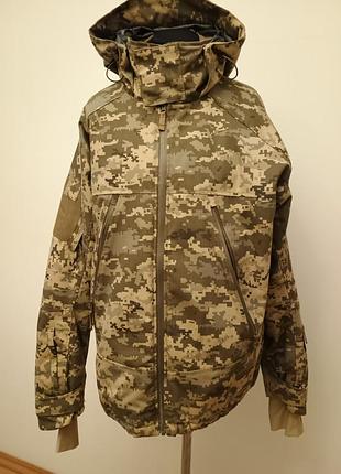 Тактична зимова теплозберігаюча куртка softshell max-heat мм-14 (піксель зсу)