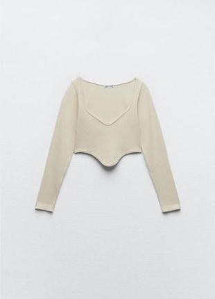 Бежевий топ  zara