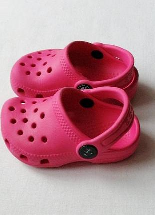 Детские кроксы  сабо crocs classic clog kids pink c4