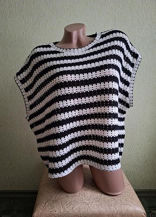 Пуловер. тепла футболка. джемпер. в'язаний топ.