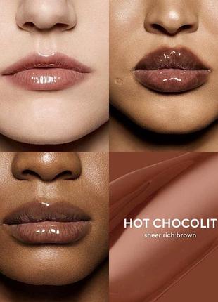 Блиск-плампер для губ fenty beauty gloss bomb heat відтінок hot chocolit heat