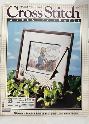 Винтажный журнал для вышивки cross stitch and country crafts