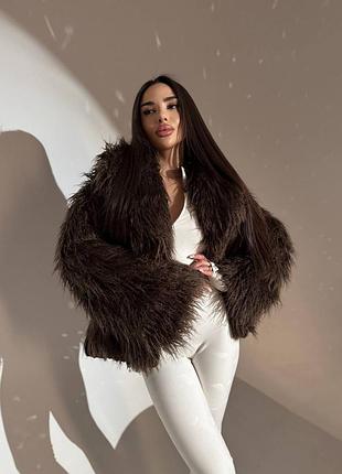 Розкішна шубка з еко хутра лами — м’яка, пухнаста та неймовірно стильна 🤍