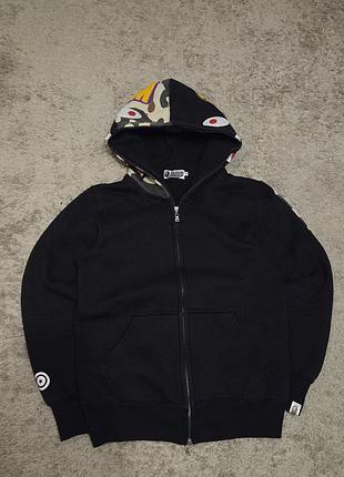 Зіп худі zip hoodie bape shark hoodie унісекс кофта
