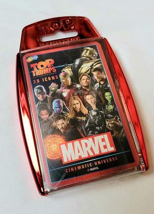 Карточки marvel cinematic universe top trumps