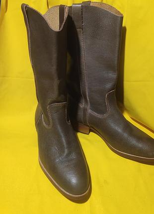 Кожаные ковбойские сапоги