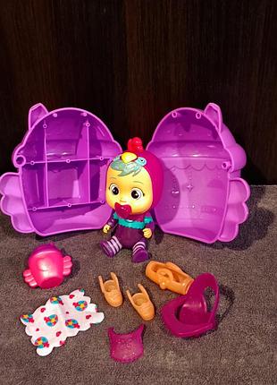 Лялька плаксу з крилатим будиночком і аксесуарами, cry babies, imc toys, пташка