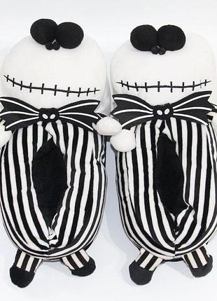 Тапочки плюшевые джек скеллингтон 36-43 (28 см)