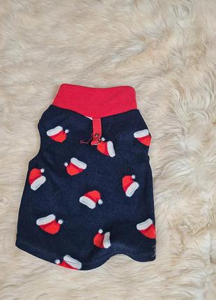 Одяг для тварин з новорічним малюнком