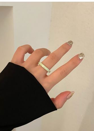 Шикарное тонкое корейское ювелирное кольцо