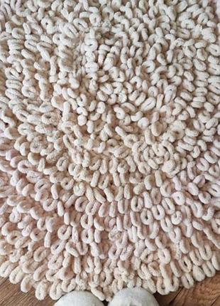 Большой плюшевый коврик с ворсом, фотозона ручная работа