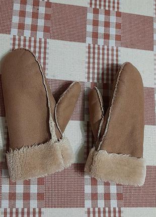 Варежки женские утепленные