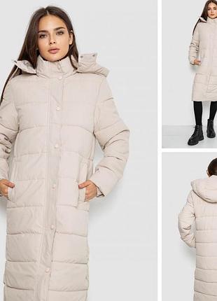 Жіноча зимова подовжена куртка