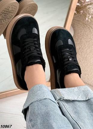 Зимові кросівки  натуральна замша і шкіра