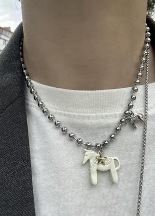 Підвіска на шию у вигляді коня / новинка /хіт