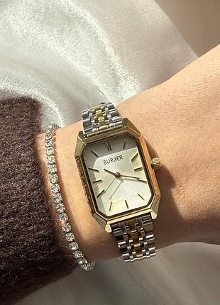 Годинник burker isabel gold silver white