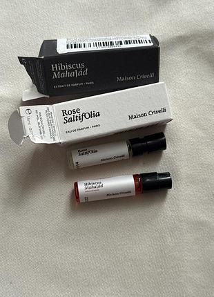 Maison crivelli rose saltifolia hibiskus mahajad пробнікі
