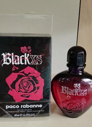 Туалетна вода для жінок paco rabanne black xs for her eau de toilette spray 80 мл