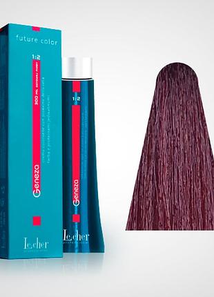 Крем-краска для волос geneza 4.6 (4tpr) рыжий каштан le cher 100 мл
