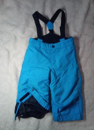 Зимові термоштани h&m на підтяжках для хлопчика, розмір 86