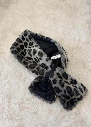 Шарф-хомут леопард еко-хутро tuzzi
