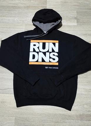 Мужское чёрное худи sg с принтом размер l