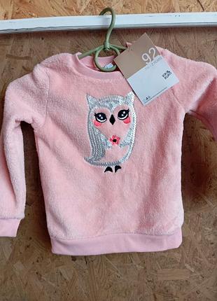 Свитшот новый,фирменный на девочку р.92.