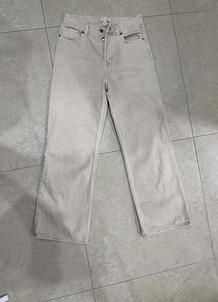 Бежеві джинси h&m