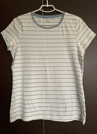 Стильна футболка у смужку з натуральної бавовни (розмір 14/42-16/44)
