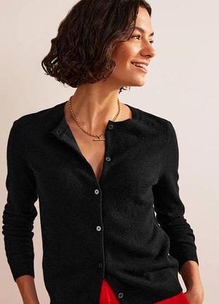 Кашемир + шовк темно-синий кардиган.