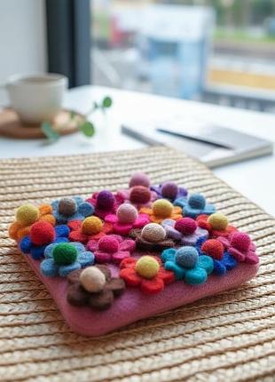 Косметичка валяна вовна ручна робота