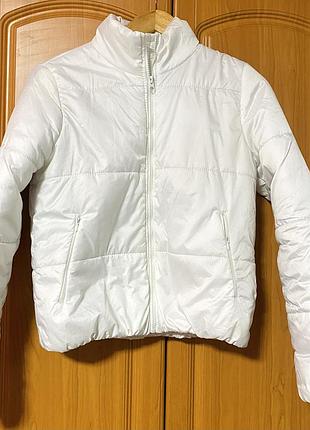🤍 жіноча біла дута куртка, розмір s. в дуже хорошому стані ❤️
