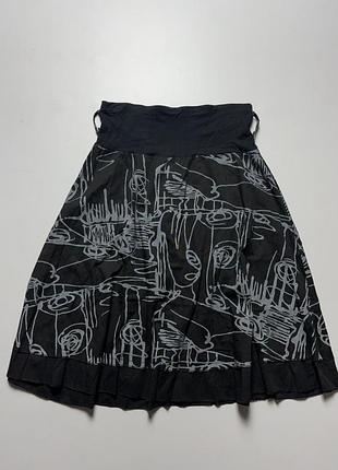 Спідниця міді принт італія італійська вінтажна вінтаж y2k