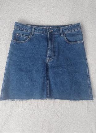 Джинсовая короткая юбка