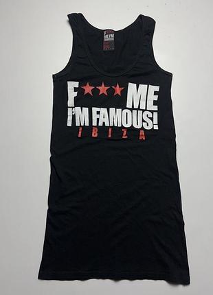 Майка топ fuck me im famous y2k avant garde opium в принт зірки вінтажна вінтаж