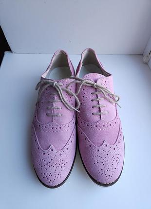 Туфли замша итальялия р.39 туфлы оксфорды Оксфорды