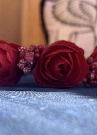 Обруч віночок готичний троянди
