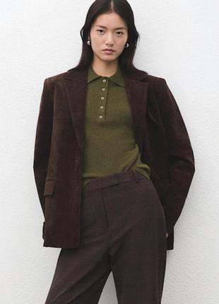 Свитер поло gentle herd 100% кашемир цвет хаки премиальный бренд m-l