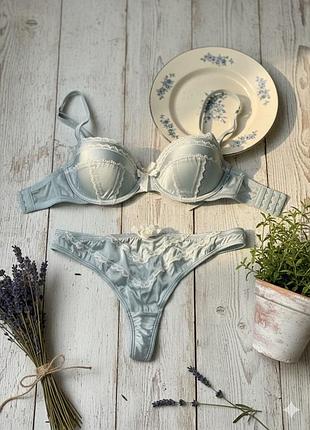 Комплект білизни в стилі «прованс» шовк