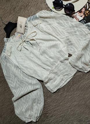 Шикарний топ з об'ємними рукавами/блузка/ блуза