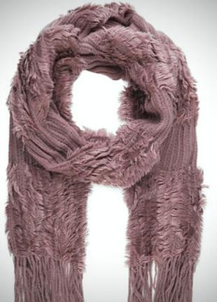 Великий шарф с бахромою