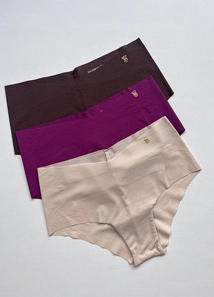 Бесшовные трусики виктория сикрет трусы victoria’s secret набор
